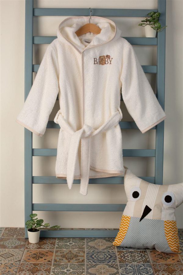 ΜΠΟΥΡΝΟΥΖΙ Με Κέντημα bebe Baby Bear 163 SIZE:04 Λευκό 100% Cotton