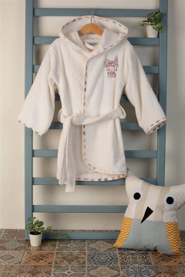 ΜΠΟΥΡΝΟΥΖΙ Με Κέντημα bebe Rabbit Girl 147 SIZE:02 Λευκό 100% Cotton