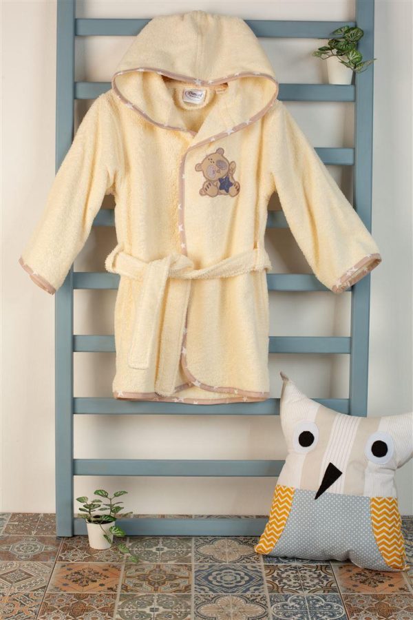 ΜΠΟΥΡΝΟΥΖΙ Με Κέντημα bebe Star Bear 153 SIZE:02 Εκρού 100% Cotton