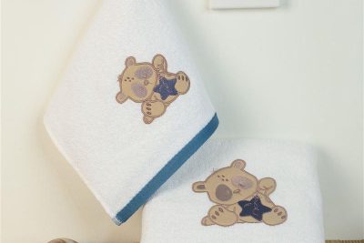 ΠΕΤΣΕΤΑ Με Κέντημα Σετ 2 τεμ bebe Star Bear 152 30X50