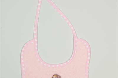 ΣΑΛΙΑΡΑ Με Κέντημα bebe Little Angel 141 25X25 Ροζ 100% Cotton