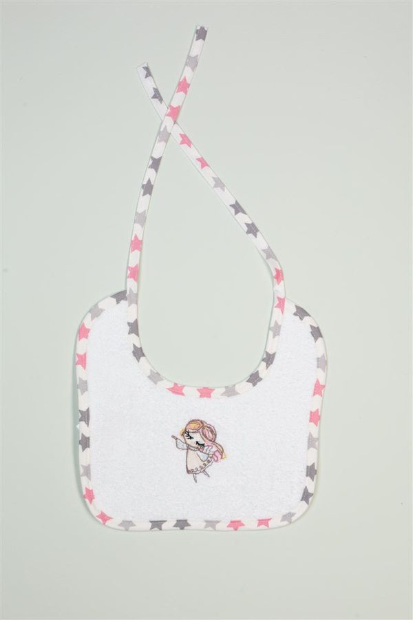 ΣΑΛΙΑΡΑ Με Κέντημα bebe Little Angel 142 25X25 Λευκό 100% Cotton