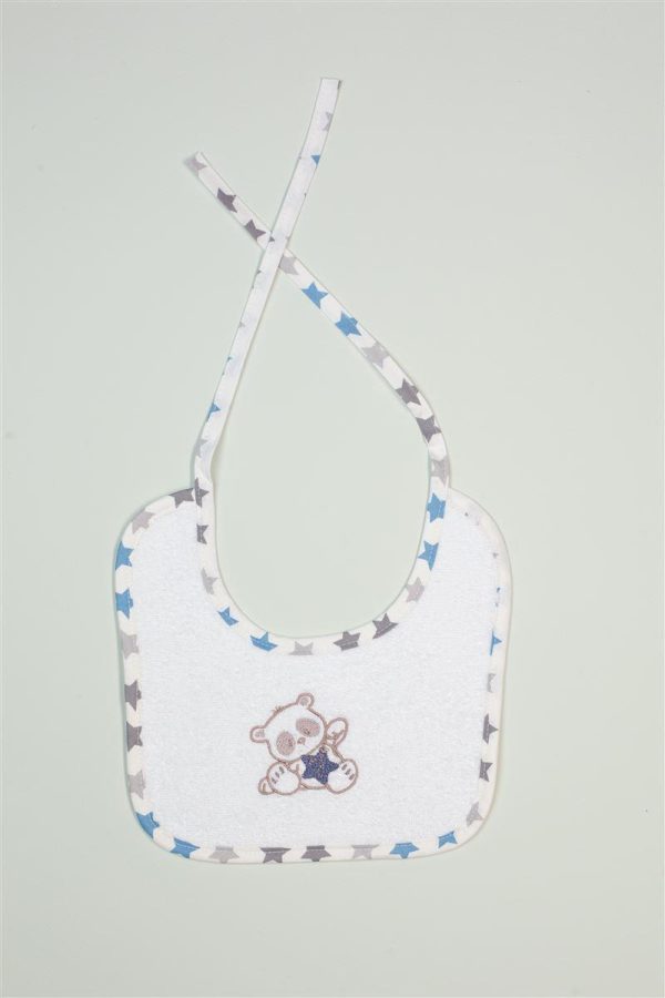 ΣΑΛΙΑΡΑ Με Κέντημα bebe Star Bear 152 25X25 Λευκό 100% Cotton