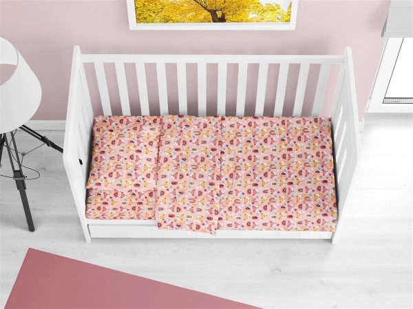 ΣΕΝΤΟΝΙΑ ΕΜΠΡΙΜΕ ΣΕΤ 3 τεμ bebe Fox 52 120X160 Coral 100% Cotton Flannel