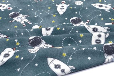 ΣΕΝΤΟΝΑΚΙ ΛΙΚΝΟΥ bebe Galaxy Travel 91 80X110 Petrol 100% Cotton Flannel