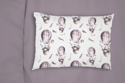 ΜΑΞΙΛΑΡΟΘΗΚΗ ΕΜΠΡΙΜΕ bebe Hot Air Balloon 78 35X45 Lilac 100% Cotton Flannel