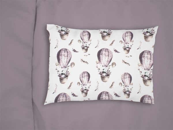 ΜΑΞΙΛΑΡΟΘΗΚΗ ΕΜΠΡΙΜΕ bebe Hot Air Balloon 78 35X45 Lilac 100% Cotton Flannel