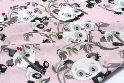 ΣΕΝΤΟΝΑΚΙ ΛΙΚΝΟΥ bebe Panda Bear 97 80X110 Pink 100% Cotton Flannel