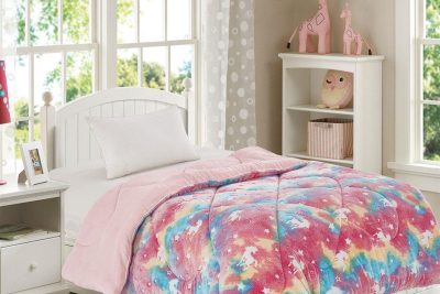 Κουβερτοπάπλωμα φωσφορίζον Unicorn 160X220 Pink 100% Polyester