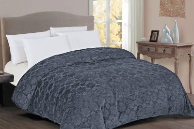 Κουβερτοπάπλωμα Γούνα-Sherpa 730 gsm 1830 Grey 220X240 100% Polyester