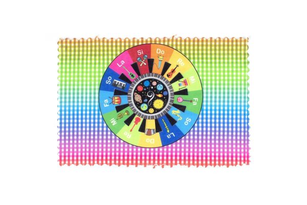 Σουπλά Φαγητού bebe Music Wheel 41 35X50 Multi Υφασμάτινο