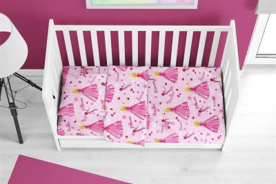 ΣΕΝΤΟΝΙΑ ΕΜΠΡΙΜΕ ΣΕΤ 3 τεμ bebe Princess 392 120X160 Pink 70/30 Cott/Pol