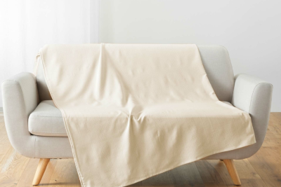 Ριχτάρι  180x220 cm Σχ. Lucile natural polycotton