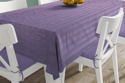 Ανεξίτηλο Τραπεζομάντηλο Νηματοβαφή Lilac 140X200 100% Cotton