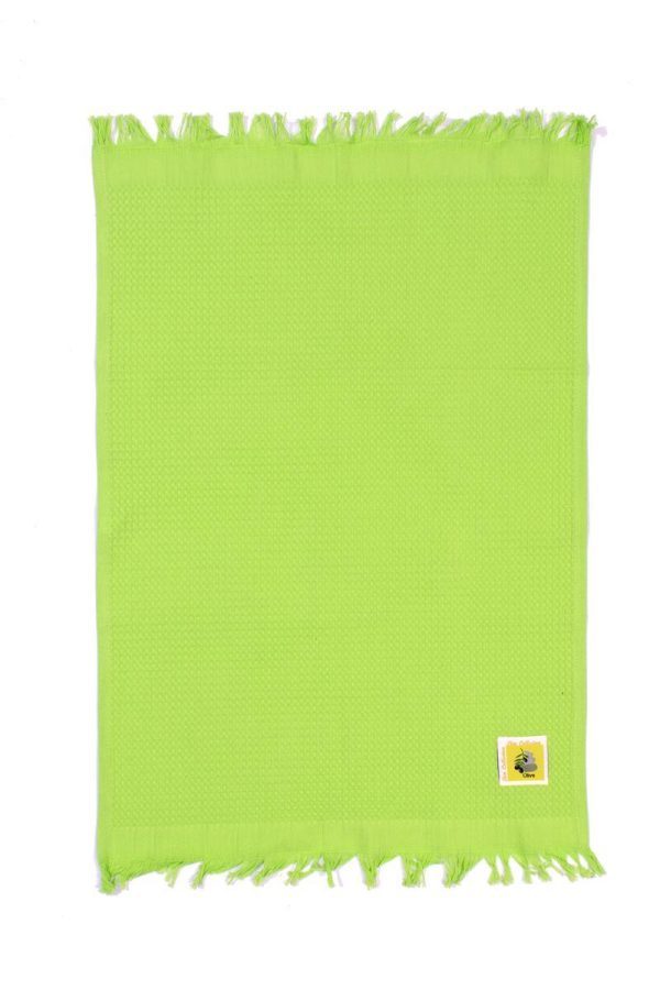 Ποτηρόπανο Πικέ Olive 45X65 Λαχανί Με Κρόσσι 100% Cotton