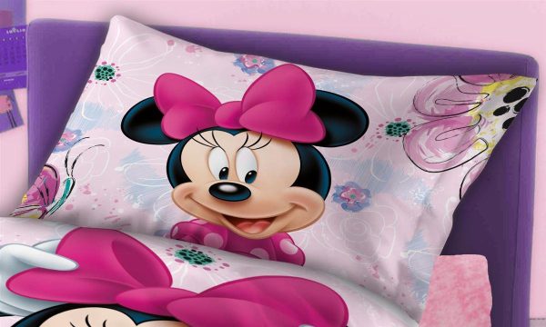 Μαξιλαροθήκες Ζεύγος Disney Home Minnie 855 50X70 Pink 100% Cotton