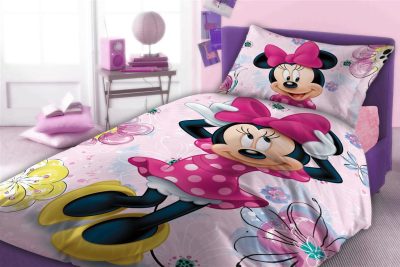 Σεντόνια Σετ 2 τεμ Disney Home Minnie 852 160X240 Pink 100% Cotton