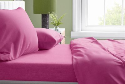 Σεντόνι 1 τεμ Solid 499 240X270 Fuchsia 100% Cotton