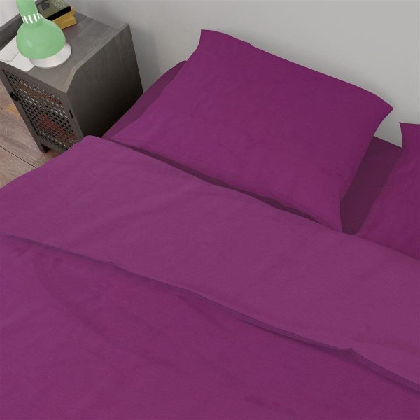 Σεντόνι 1 τεμ Solid 501 240X270 Dark Magenta 100% Cotton