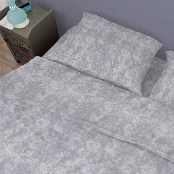 Σεντόνια Σετ 3 τεμ Premium Shadow 621 160X240 Light Grey 100% Cotton