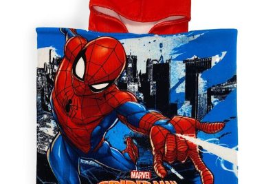 Πόντσο Θαλάσσης Quick Dry Marvel Spider-Man 17 50X100 Sky Blue 100% Microfiber