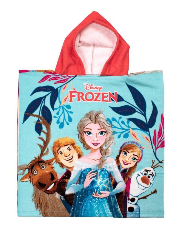 Πόντσο Θαλάσσης Quick Dry Disney Home Frozen 27 50X100 Sky Blue 100% Microfiber