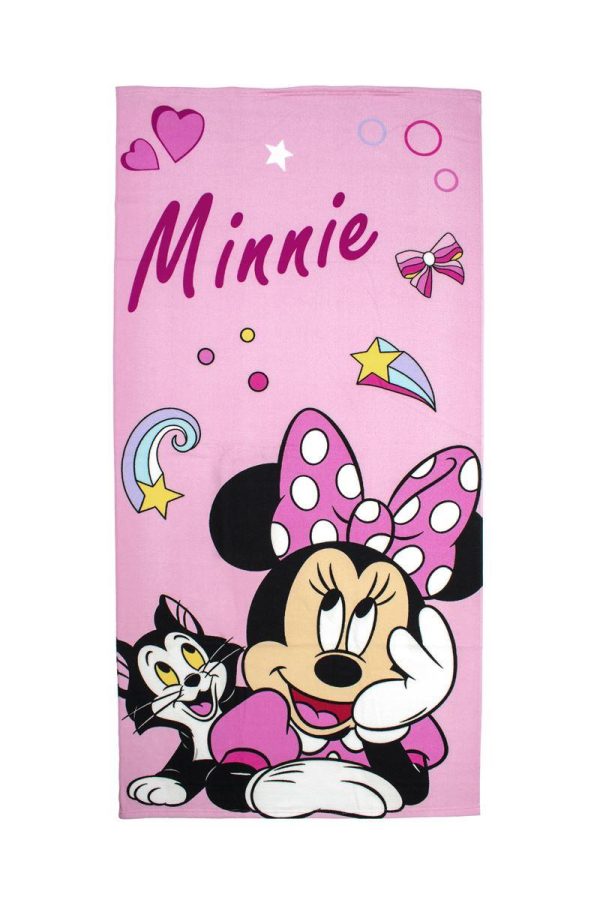 Πετσέτα Θαλάσσης Quick Dry Disney Home Minnie 98 70X140 Pink 100% Microfiber