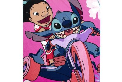 Πετσέτα Θαλάσσης Quick Dry Disney Home Lilo & Stitch 08 70X140 Pink 100% Microfiber