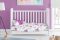 Παπλωματοθήκη Εμπριμέ bebe Princess 389 120X160 White-Lila 70/30 Cott/Pol