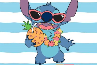 Λαβέτα Νηπιαγωγείου Disney Home Lilo & Stitch 79 30X30 Sky Blue 100% Polyester