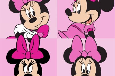 Λαβέτα Νηπιαγωγείου Disney Home Minnie 76 30X30 Pink 100% Polyester