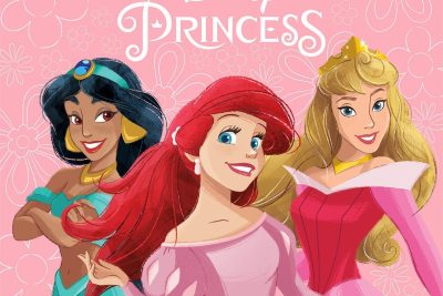 Λαβέτα Νηπιαγωγείου Disney Home Princess 80 30X30 Coral 100% Polyester