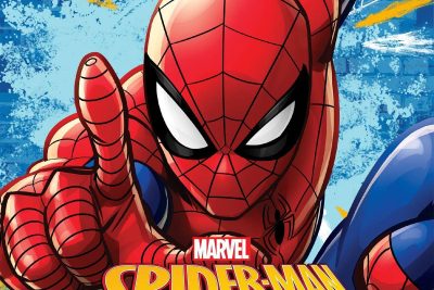 Λαβέτα Νηπιαγωγείου Marvel Spider-Man 70 30X30 Sky Blue 100% Polyester