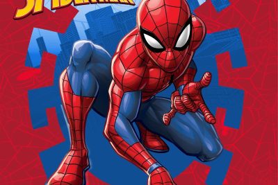 Λαβέτα Νηπιαγωγείου Marvel Spider-Man 71 30X30 Red 100% Polyester