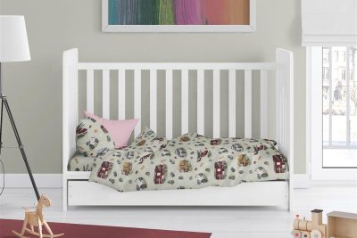 Πάπλωμα Εμπριμέ bebe Toys 47 120X160 Olive 100% Cotton Flannel