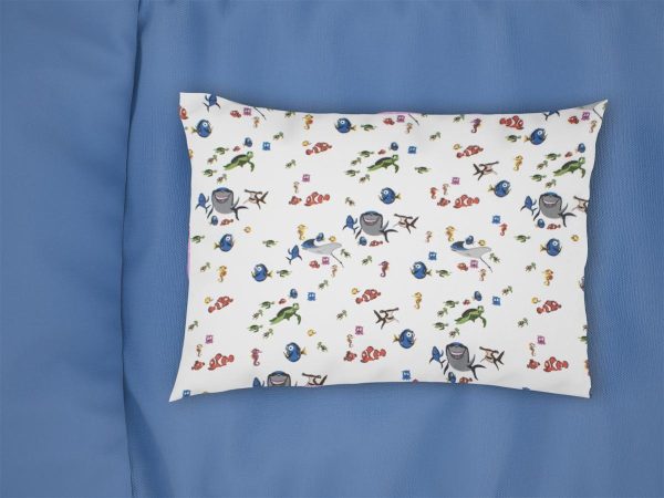 Μαξιλαροθήκη Εμπριμέ kids Nemo 31 50X70 White 100% Cotton Flannel