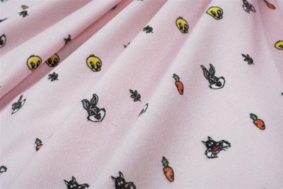 Σεντονάκι Λίκνου bebe Looney Tunes 39 80X110 Pink 100% Cotton Flannel