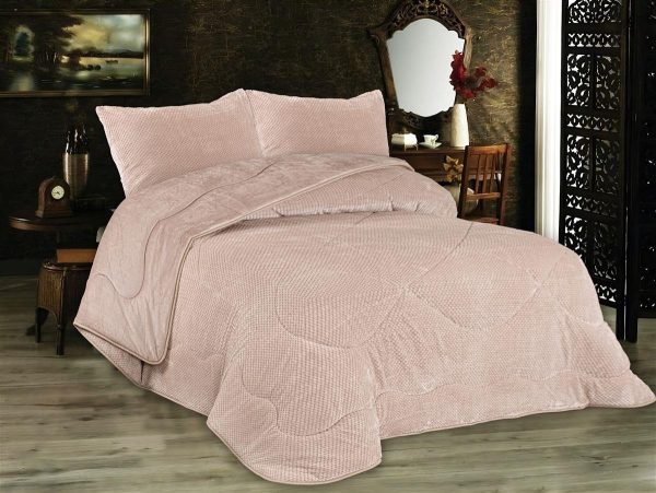 Κουβερτοπάπλωμα Popcorn Fleece 700 gsm 1950 Mocha 160X220 100% Polyester