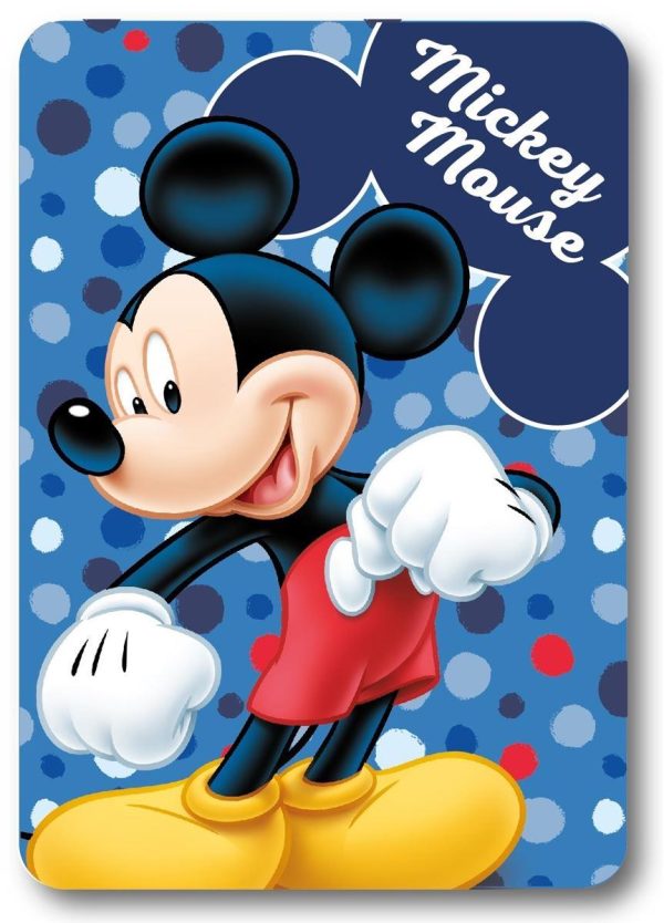 Κουβέρτα Fleece Disney Home Mickey 28 100X140 Blue 100% Polyester