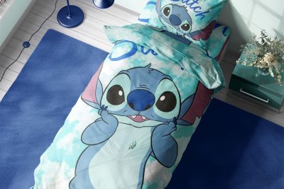 Σεντόνια Σετ 4 τεμ Disney Home Stitch 824 160X240 Turquoise 100% Cotton