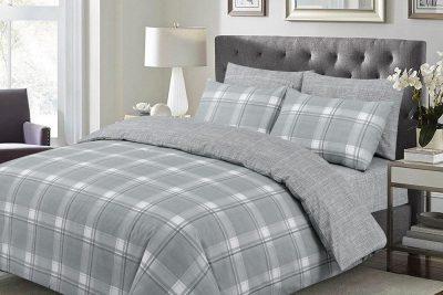 LINO ΣΕΝΤΟΝΙ DELUXE KARRO GREY 160X200+30