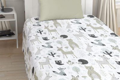 LINO ΚΟΥΒΕΡΛΙ CLEVER FOX GREY 160X220