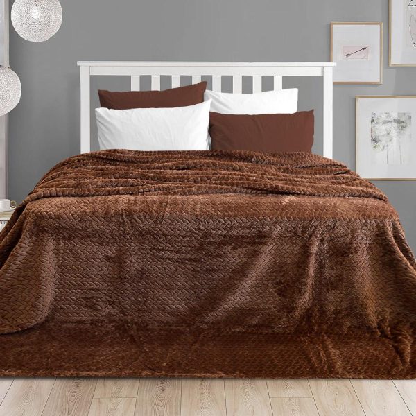 LINO ΚΟΥΒΕΡΤΑ ISMAK BROWN 220Χ240