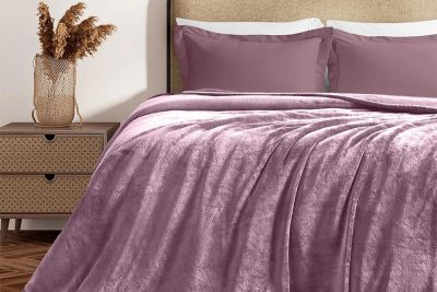 LINO ΚΟΥΒΕΡΤΑ ΒΕΛΟΥΤΕ COBERTOR LILAC 160X220