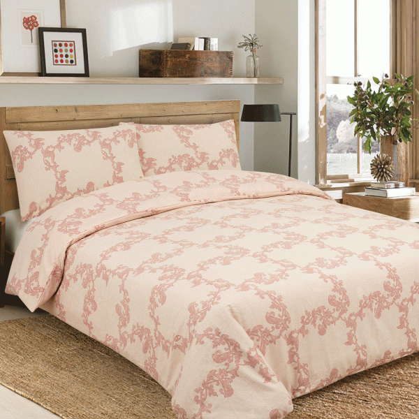 LINO ΣΕΤ ΣΕΝΤΟΝΙΑ FLANNEL ETNICO PINK 220X255