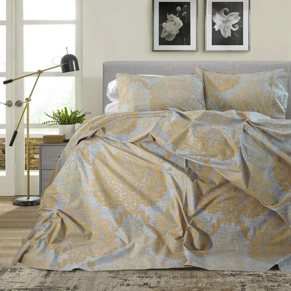 LINO ΣΕΤ ΣΕΝΤΟΝΙΑ PASLEY MUSTARD 160X260