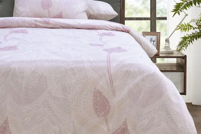 LINO ΣΕΤ ΣΕΝΤΟΝΙΑ JACQUARD MAUVE 100X200+35