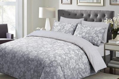 LINO ΠΑΠΛΩΜΑΤΟΘΗΚΗ DELUXE YASMIN GREY 160X240