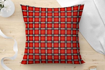 LINO ΜΑΞΙΛΑΡΟΘΗΚΗ TARTAN 401 RED 45X45