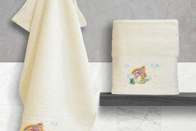 LINO ΣΕΤ ΠΕΤΣΕΤΕΣ BEBE RAINBOW UNICORN WHITE 2ΤΜΧ